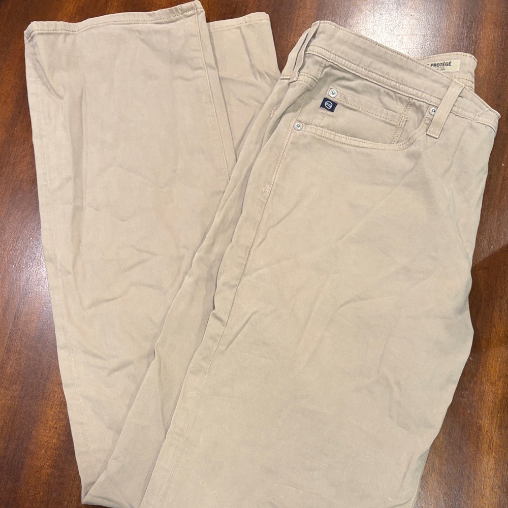 AG Protege Straight Khaki Jeans